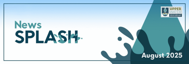 Upper Water News Splash banner for August