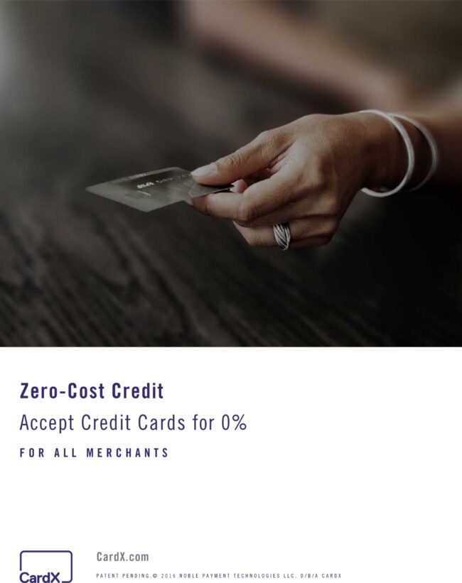 CARDX zero cost credit flyer