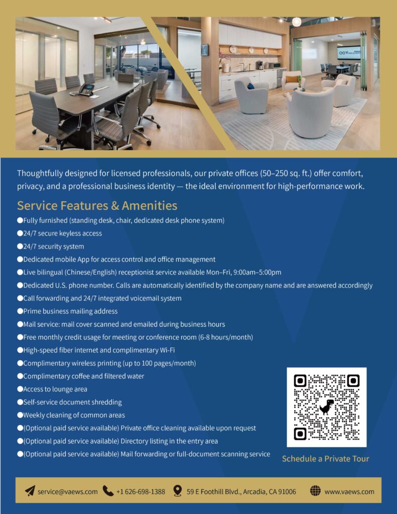 information on private office space offered from Vision Alliance 