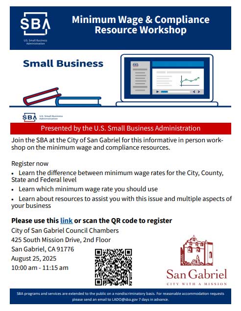SBA workshop minimum wage and compliance resource workshop