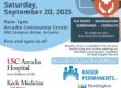 city of arcadia health fair flyer for September 20