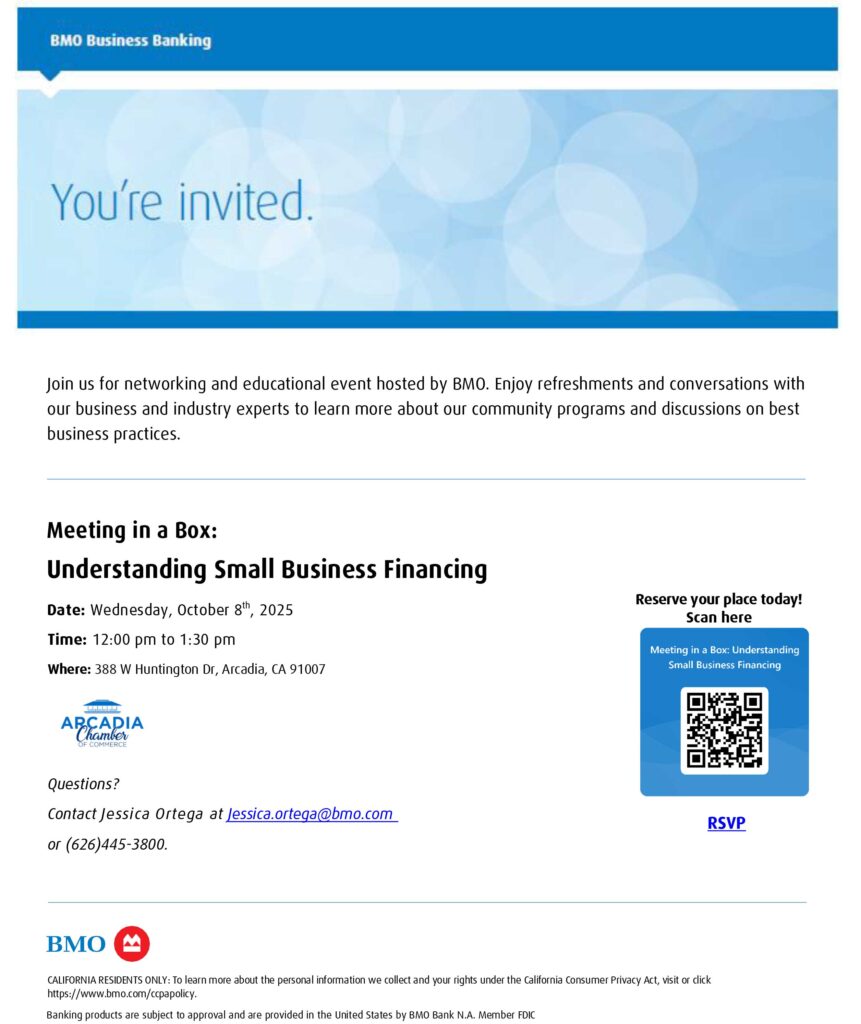 BMO Bank understanding small business financing seminar 