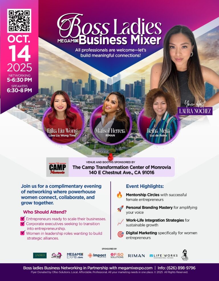 boss ladies business mixer with MegaMix expo
