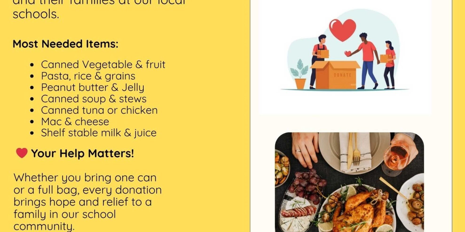 Food-Drive-2025 Temple City Dental Care food drive for November