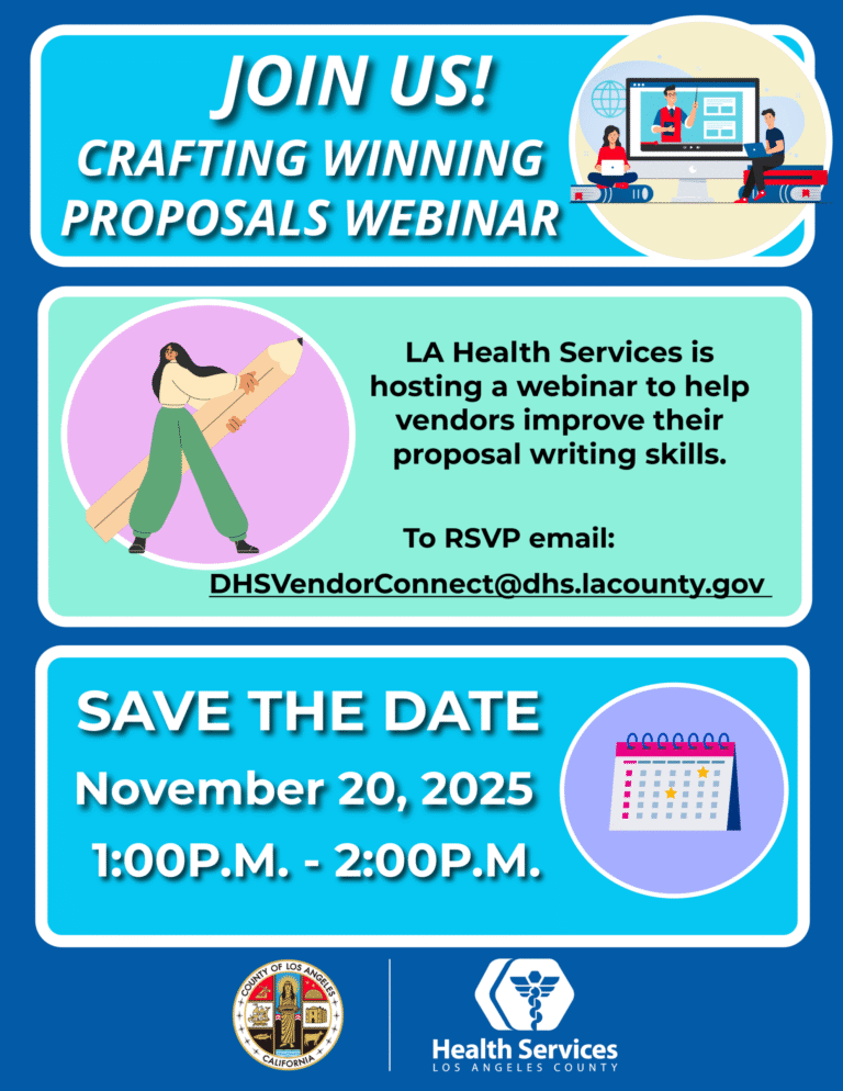 LA Health Department crafting a winning proposals webinar