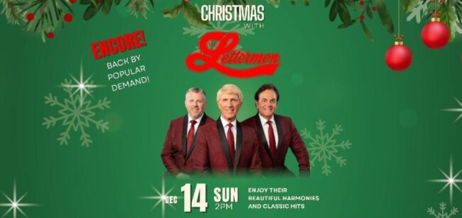 The Lettermen Flyer _Medium Banner _US_ _Landscape__ the Lettermen at Arcadia Performing Arts Center concert banner