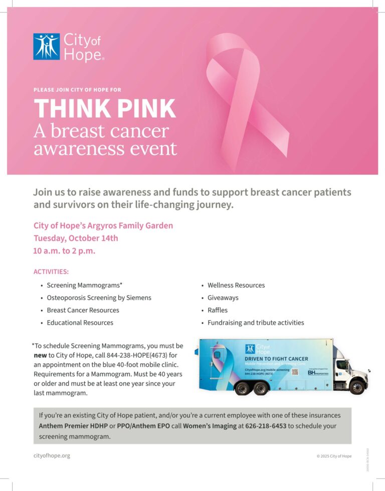 City of Hope Think Pink to raise awareness for breast cancer