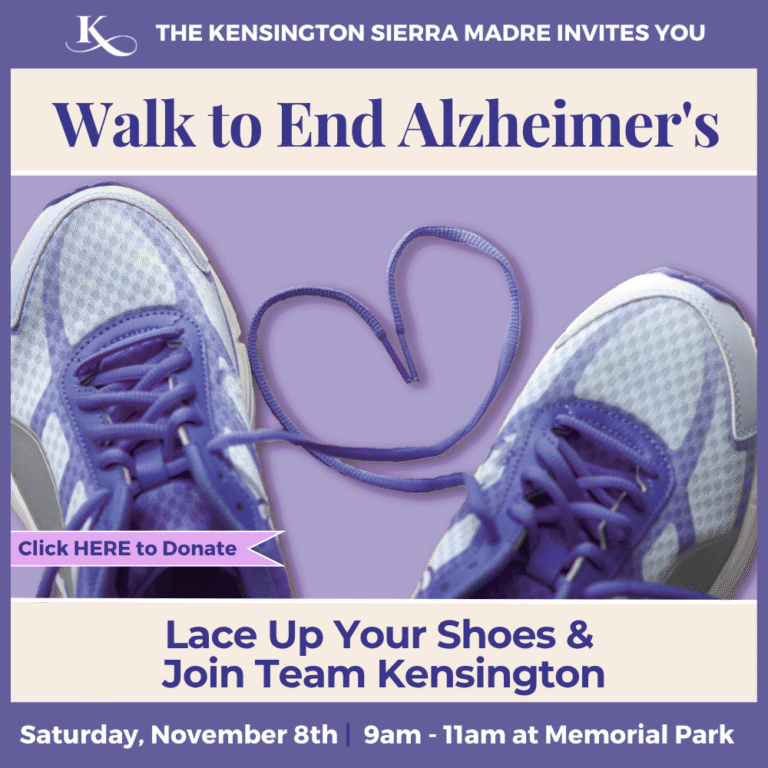 walk to end alzheimer's with team Kensington