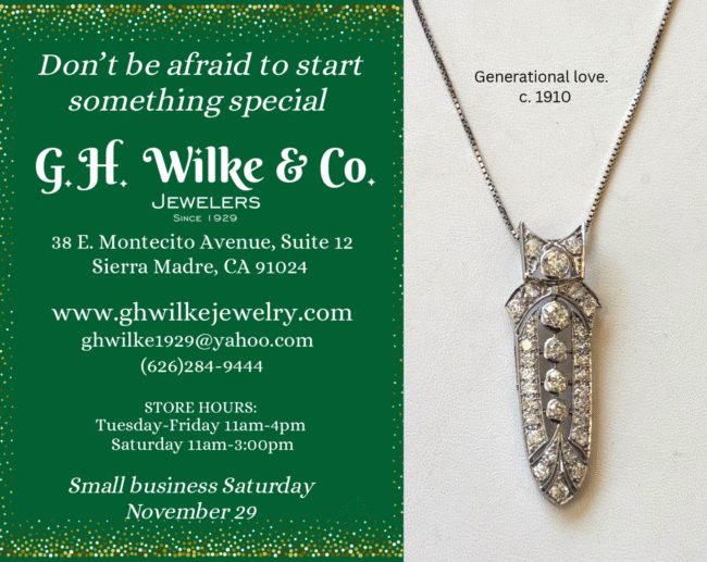 GH Wilke Jewelers holiday gift flyer