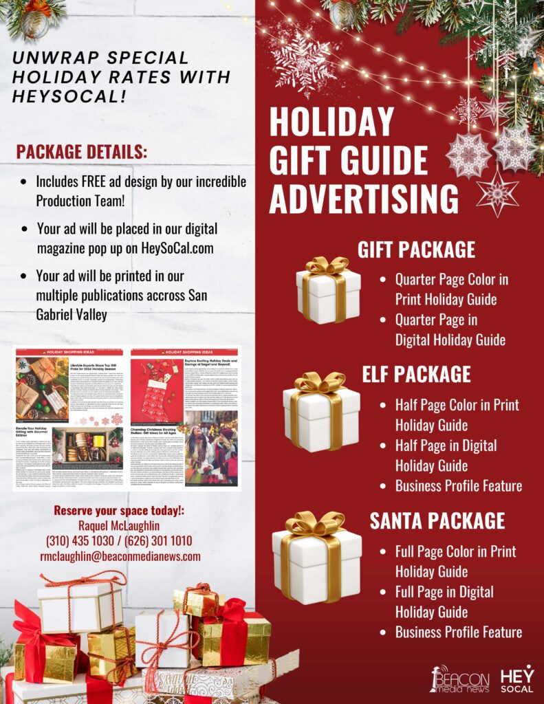 Hey Media holiday advertising flyer 