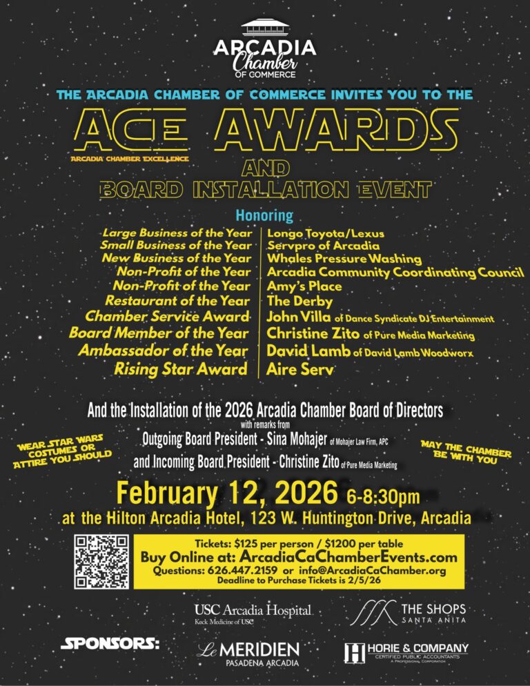 the ACE Awards flyer for 2026