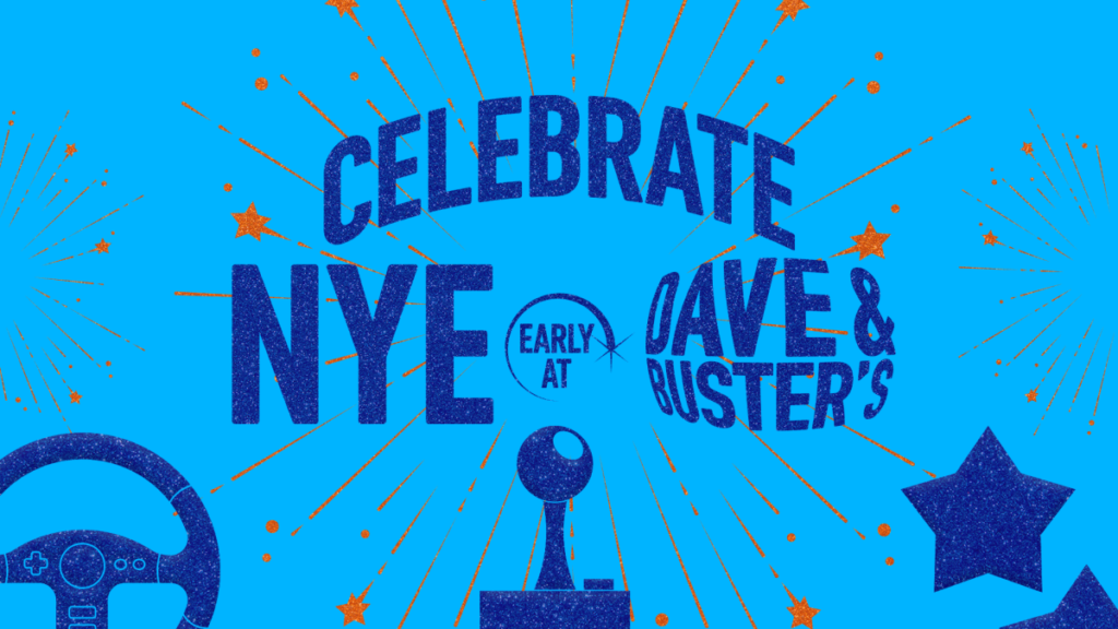 Dave & Buster's New Year's Eve parties banner