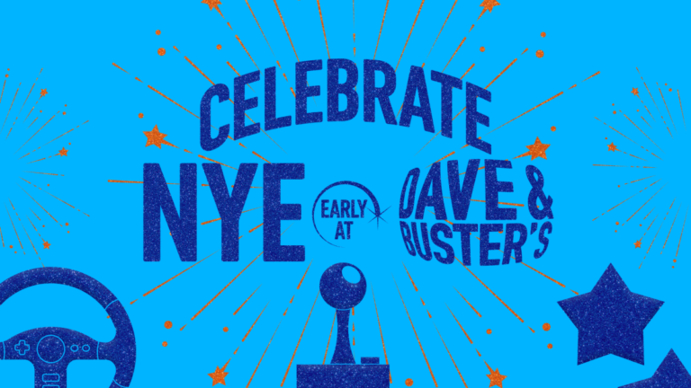 Dave & Buster's New Year's Eve parties banner