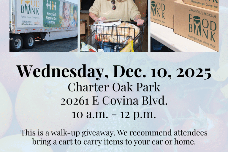 grocery giveaway from Supervisor Kathryn Barger's office