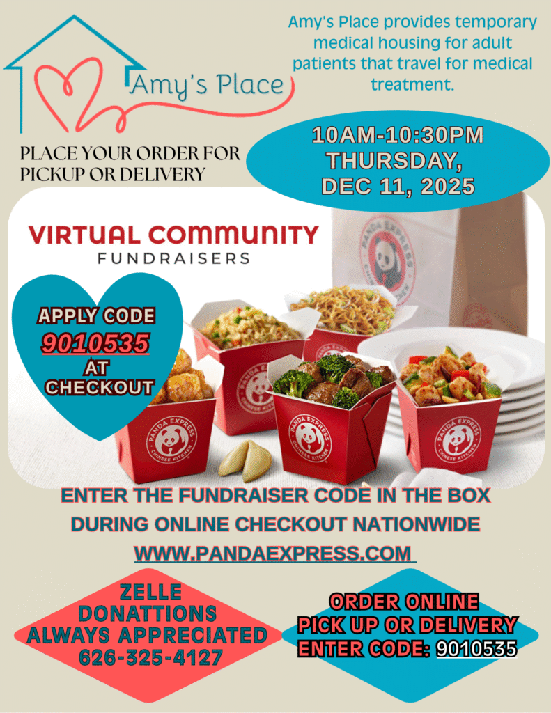 Amy's Place Panda Express fundraiser 