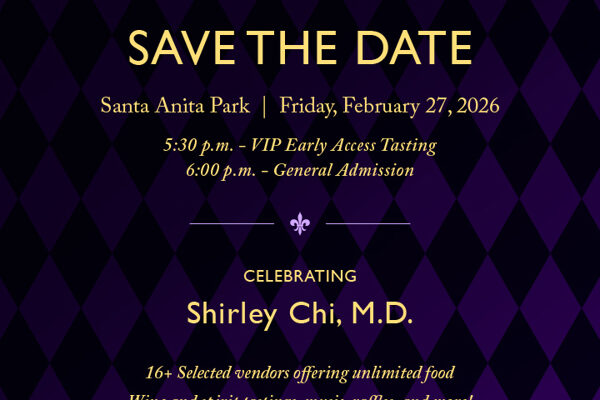 USC Arcadia Hospital Foundation's Lunar New Year Save the Date flyer