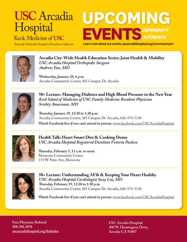 2026.Upcoming-from-USC-Arcadia-Hospital