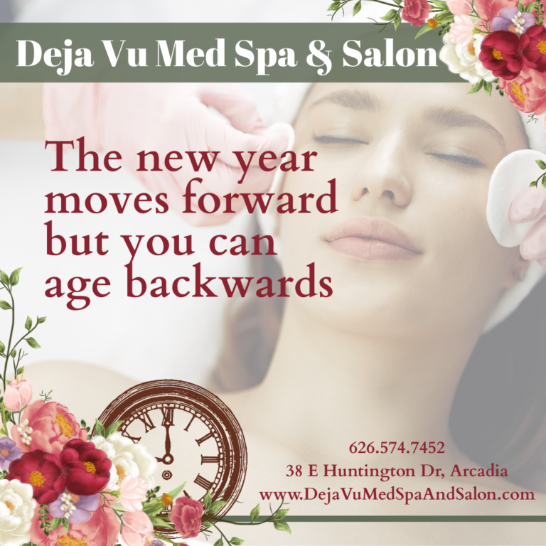 Deja Vu Med Spa new year new you flyer