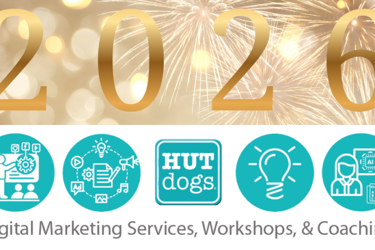 what's new in marketing 2026 banner from HUTdogs