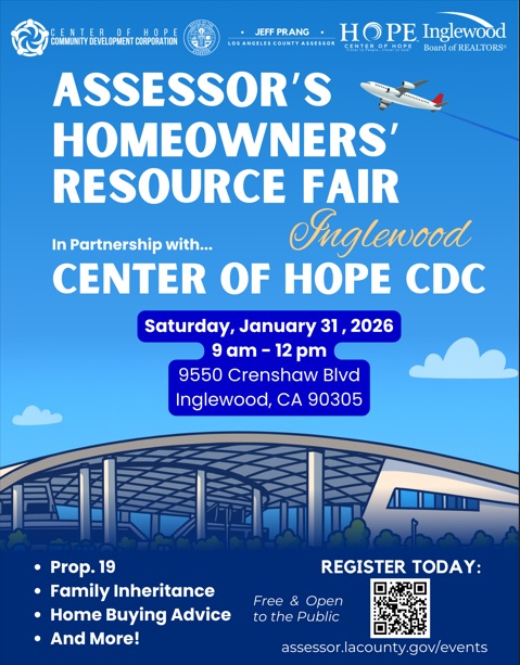 assessor's homeowner's resource fair flyer 