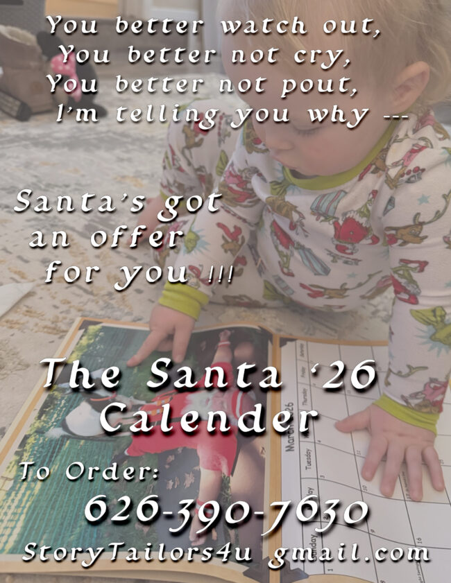 Storytailor's Santa calendar flyer