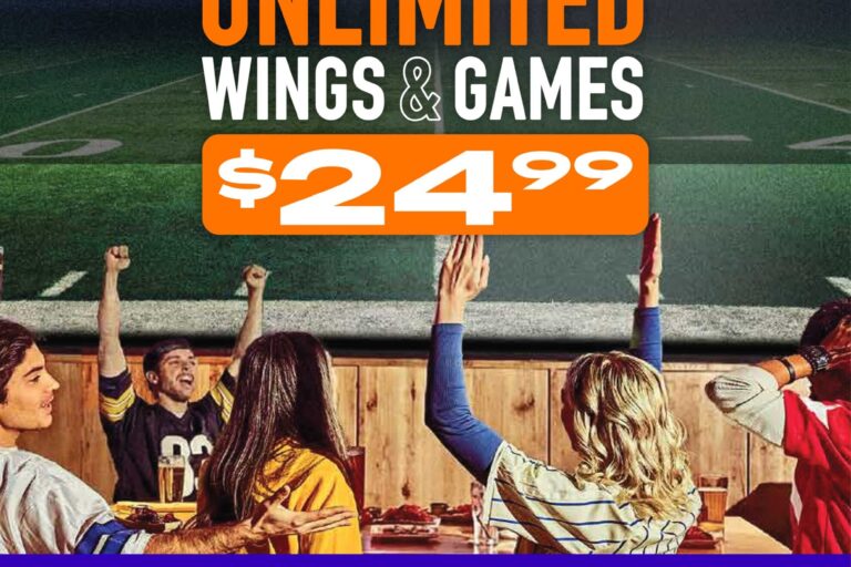 big game day experience from Dave & Buster's for Super Bowl Sunday