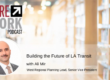 the Future of Work podcast banner heading for LA Transit