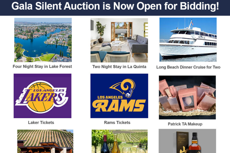 Barnhart School auction now open flyer showing a collage of items for sale