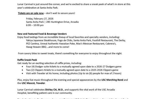 lunar carnival from USC info sheet