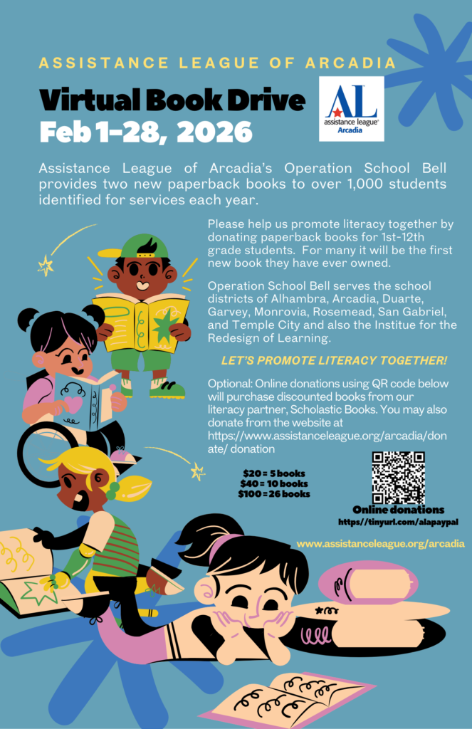 Assistance League February book drive 