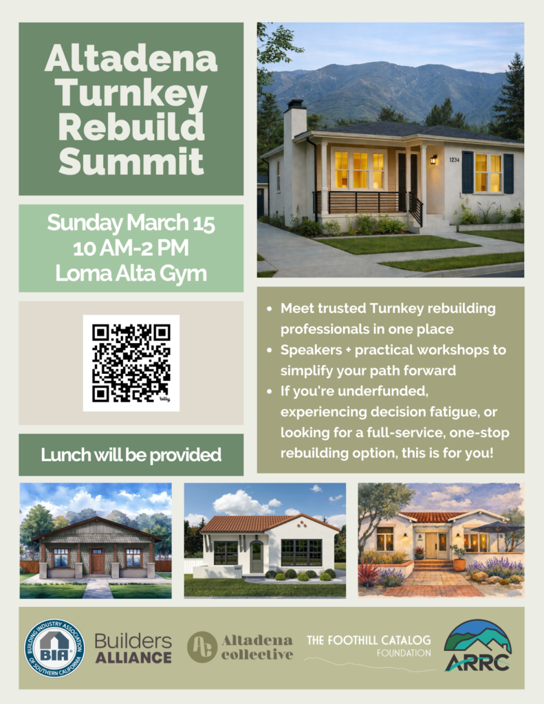 Altadena Turnkey Summit flyer for March 15