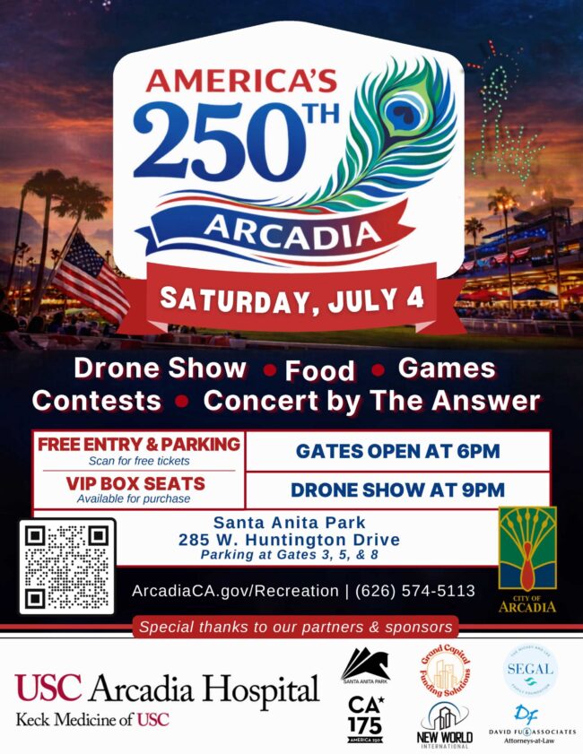 4th of July celebration with City of Arcadia