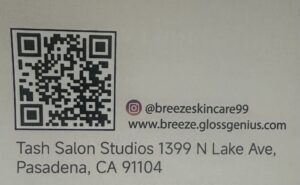 QR Code for information on Breeze Skincare