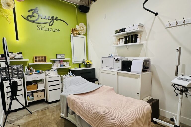 interior of Breeze Skincare salon