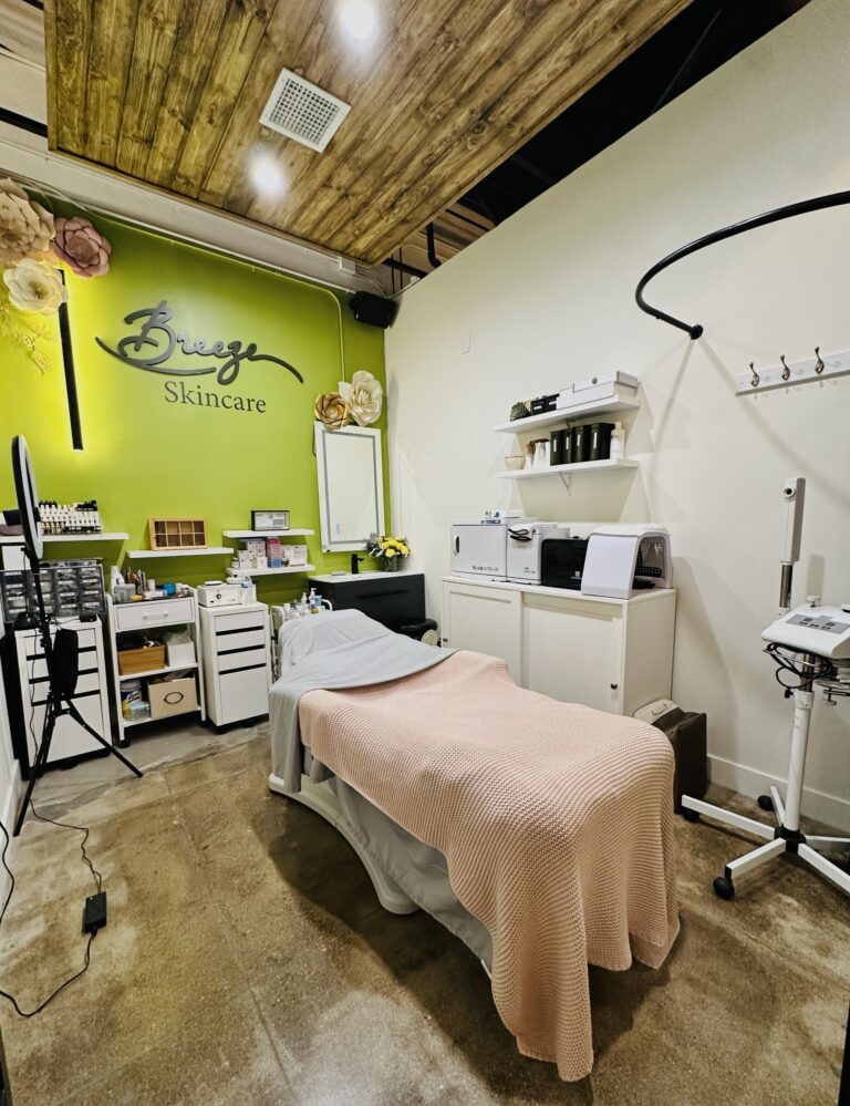 interior of Breeze Skincare salon