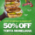 Cabrera's March Wednesday special for torta moreliana at 50% off