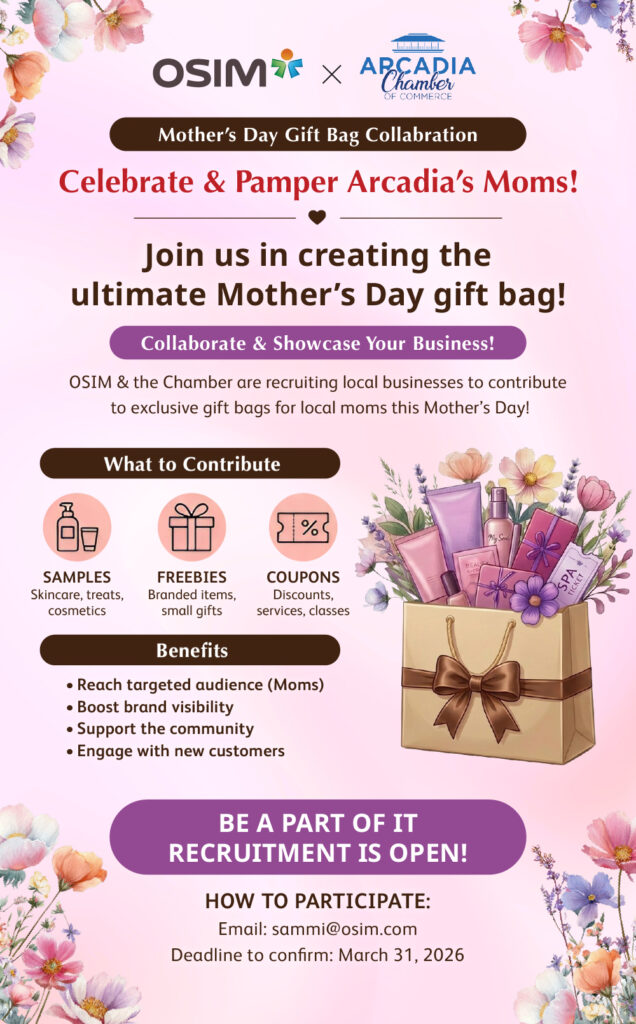 OSIM mother's day promo bag collaboration flyer 