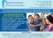 Dreamweaver primary care flyer showing a family in a park