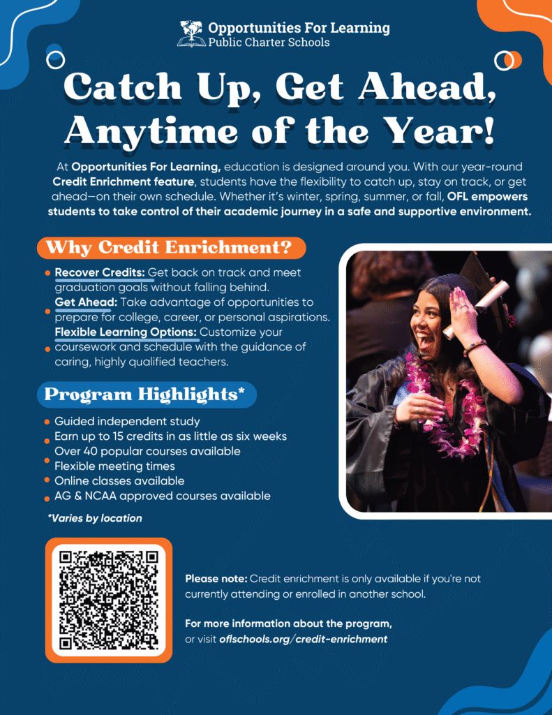 OFL credit enrichment information from Opportunities for Learning