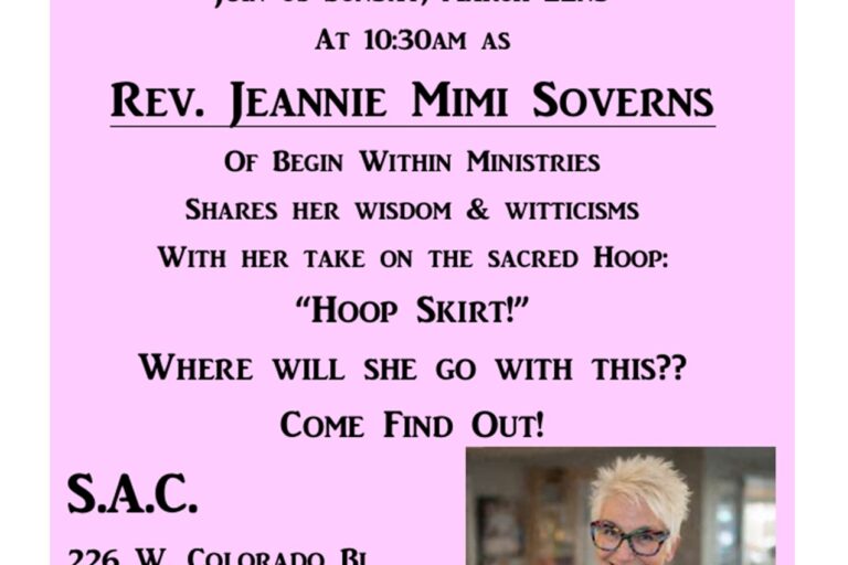 holy shift with reverend Jannie Soverns at Santa Anita Church