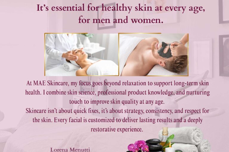 skincare is not a luxury flyer from MAE Skincare