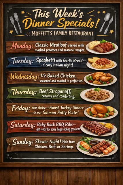 Moffett's weekly specials flyer