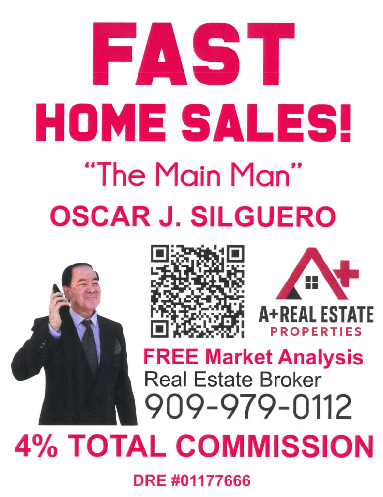 fast home sales flyer from Oscar Silguero at A Plus Real Estate 