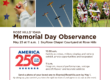 Rose Hills Memorial Day Observance flyer