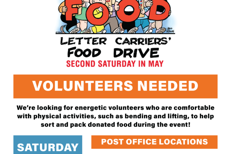 stamp out hunger with foothill unity center flyer