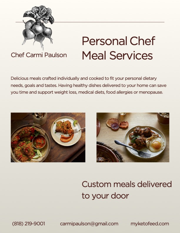 carmi paulson person chef delivery services flyer