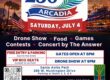 City of Arcadia's 4th of July drone show flyer