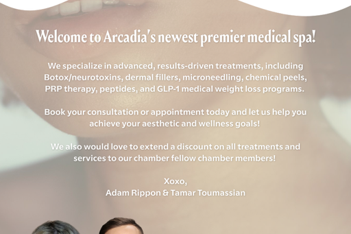 meet the team at Atamii Aesthetics information flyer