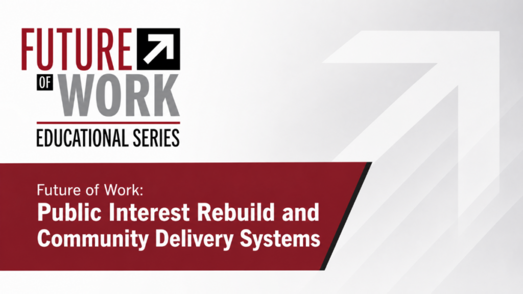 Future of Work educational series banner heading