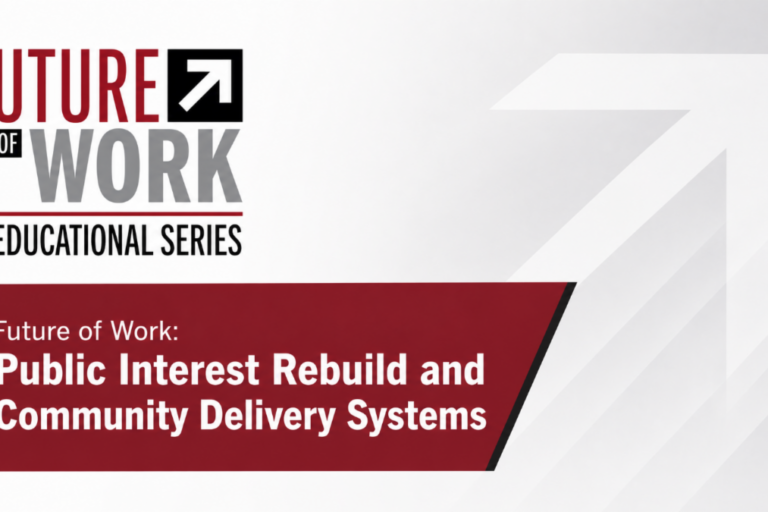 Future of Work educational series banner heading